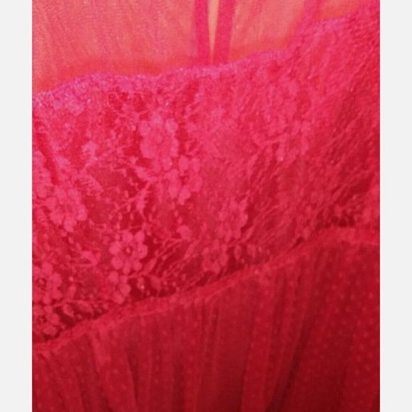 dELiAs Red Mesh and Lace Party Dress - Picture 11 of 16